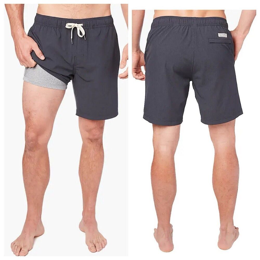 Fair Harbor One Short Mens Sz 2X Dark Navy Drawstring‎ Lined